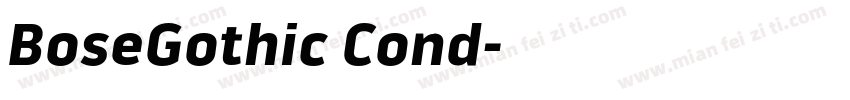 BoseGothic Cond字体转换